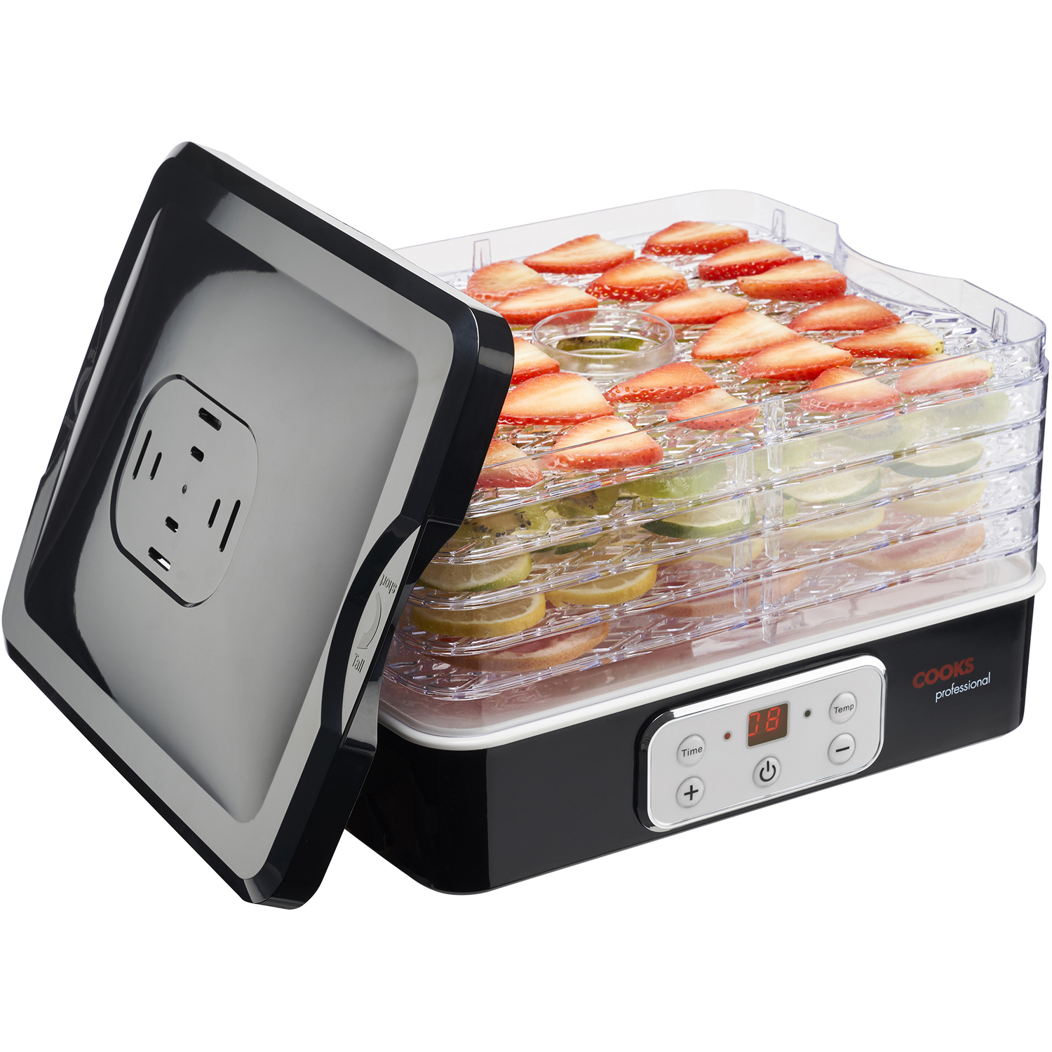 B&Q - Food Dehydrator 240W With 5 TraysAdjustable Temperature & TimerFruit Meat Vegetables Preserver5 Tier - Image 2