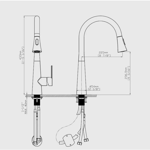 Kitchen Tap Swivel Silver