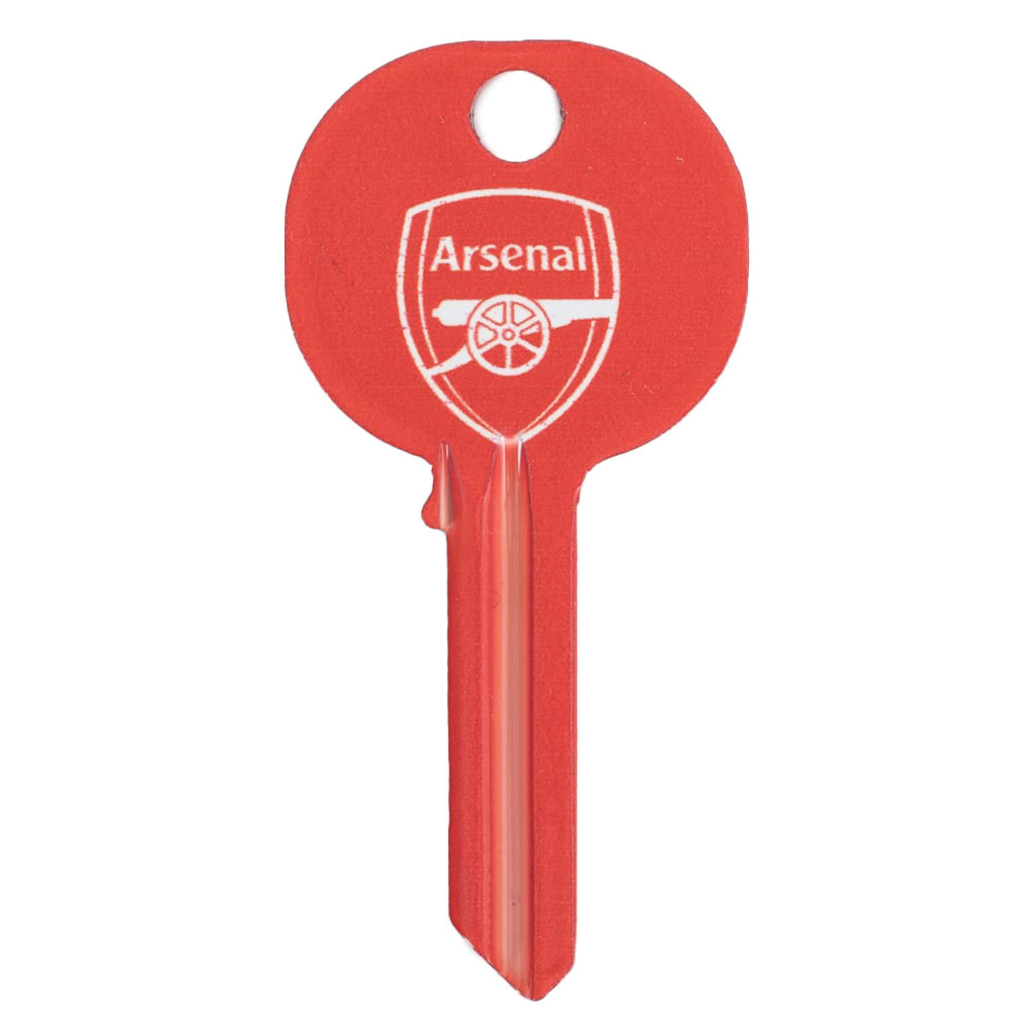 Arsenal Fc Crest Blank Key - Red/White