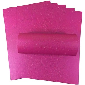10 Sheets of A4 Fuchsia Pink Iridescent Sparkle Paper