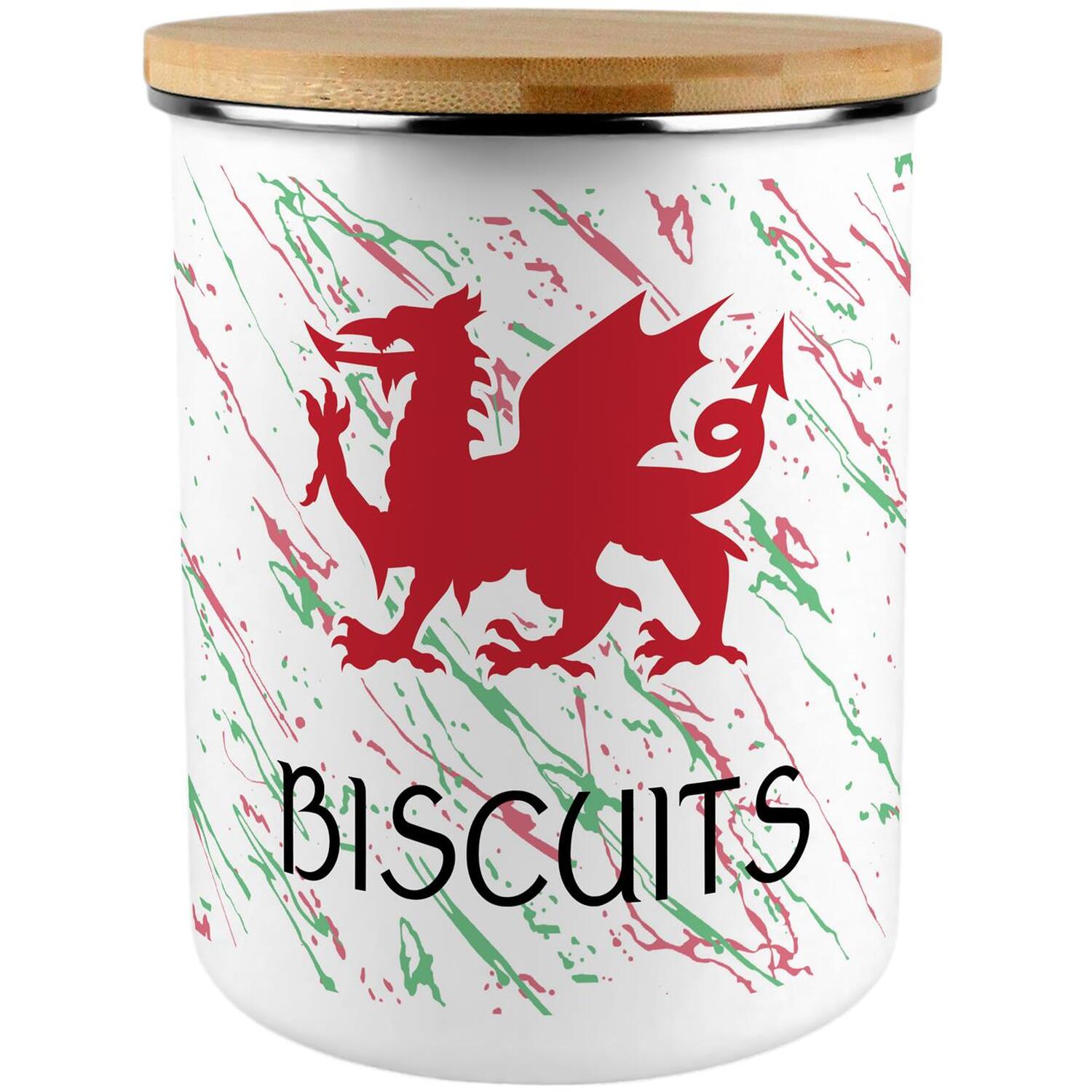 Purely Home Welsh Dragon Extra Large Biscuit Tin - Red - Image 1