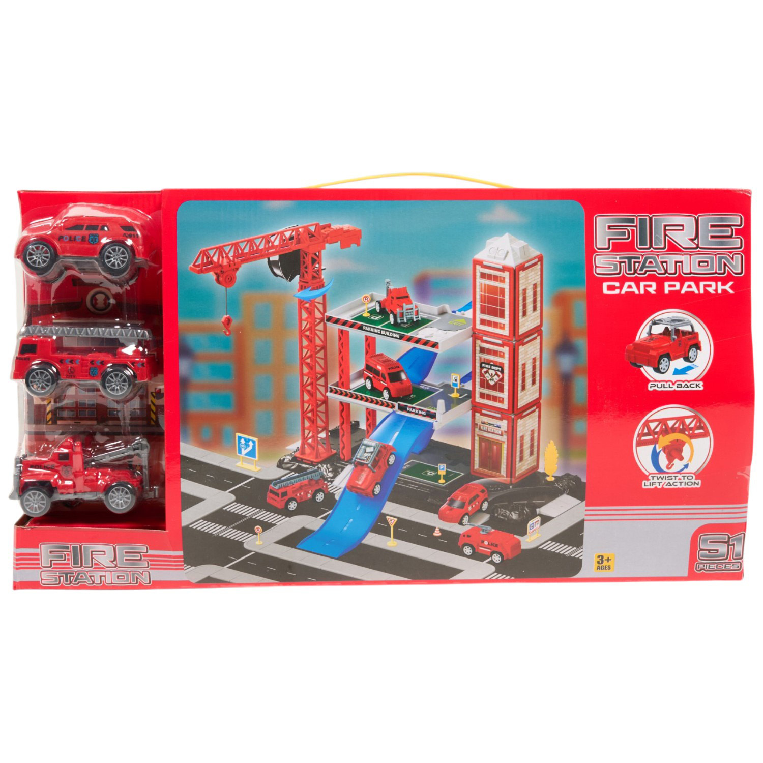 Fire Station Car Park Playset