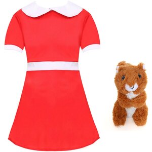 Spoilt Golden Ticket Winner Costume - Dress & Squirrel