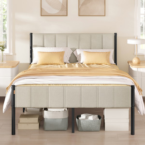 VASAGLE Double Bed Frame, 135 x 190 cm