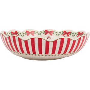 Christmas Print Serving Bowl