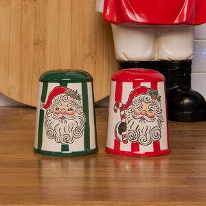 Jolly Santa Salt and Pepper Shaker Set