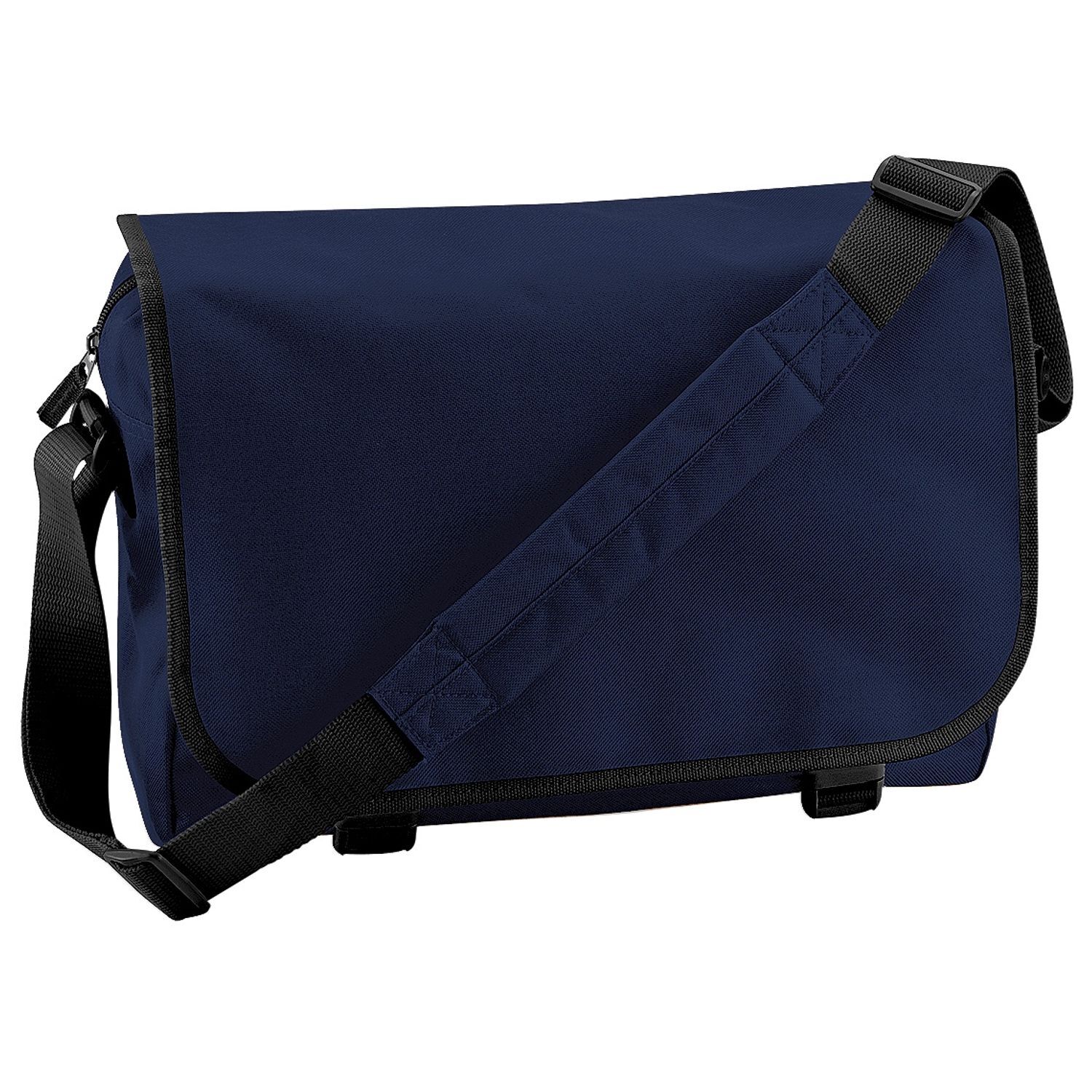 Bagbase Adjustable Messenger Bag (11 Litres) (Pack Of 2) - French Navy