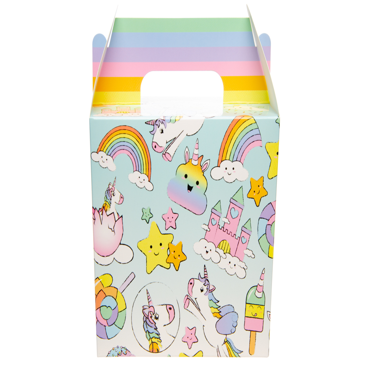 Lg-Imports Pack Of 12 Unicorn Party Lunch Boxes - White