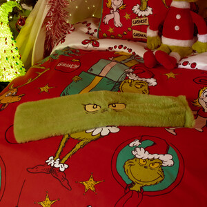 Grinch Green Hot Water Bottle