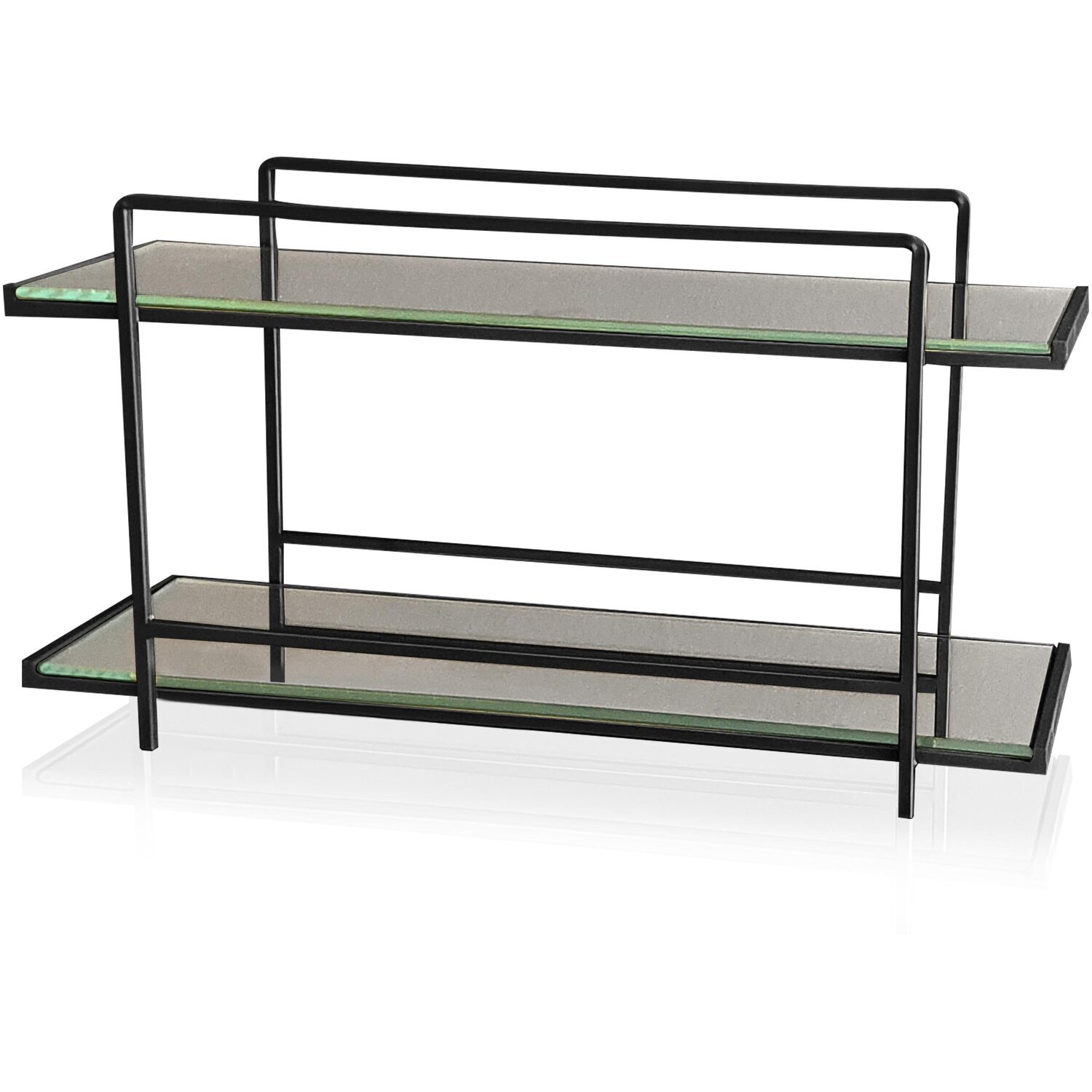 The Mia Uk The Mia Mirrored Cosmetic Organiser - Black - Image 1