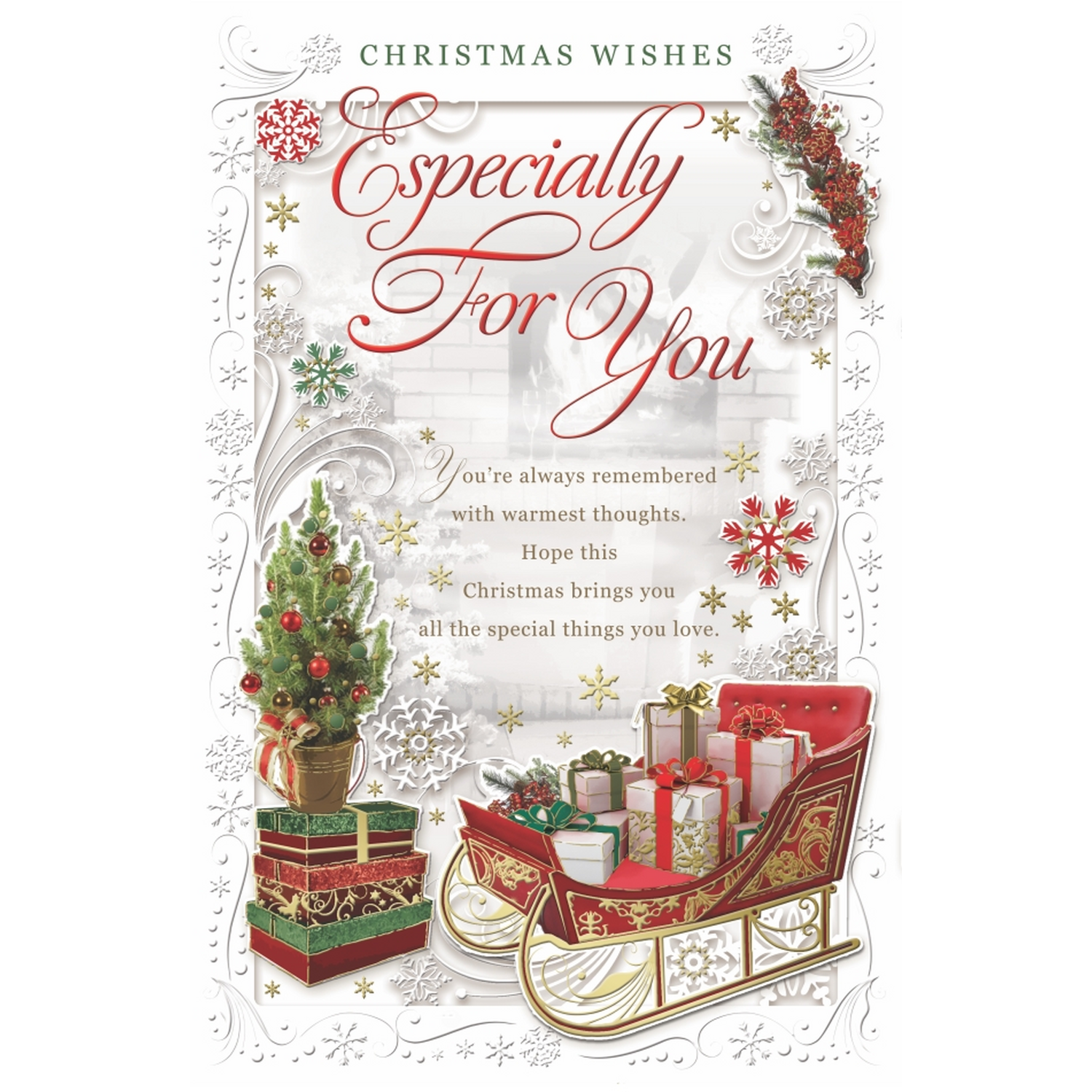 Xpress Yourself Especially For You Sleigh With Gifts Design Open ...