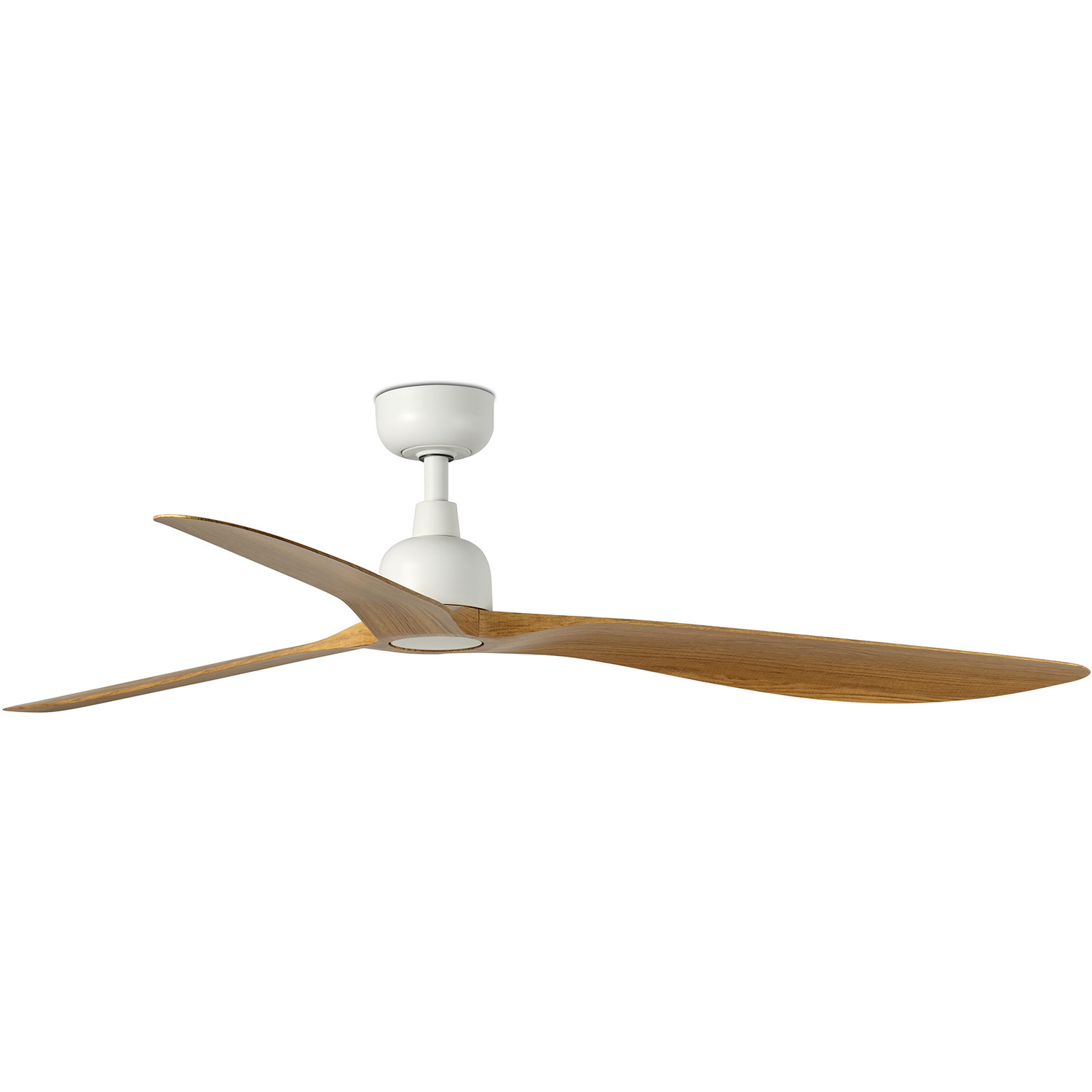 Netlighting Unisex Brown Outwood 3 Blade Ceiling Fan Matt White Oak Wood Ip44 In Large - Image 2