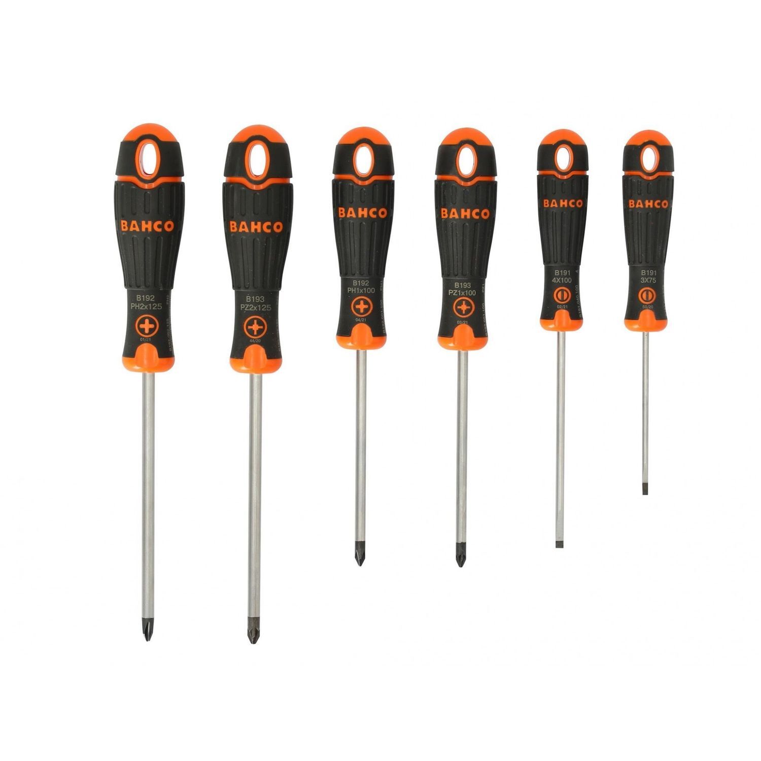 Bahco B219.026 Bahcofit Screwdriver Set, 6 Piece - Multi Colour