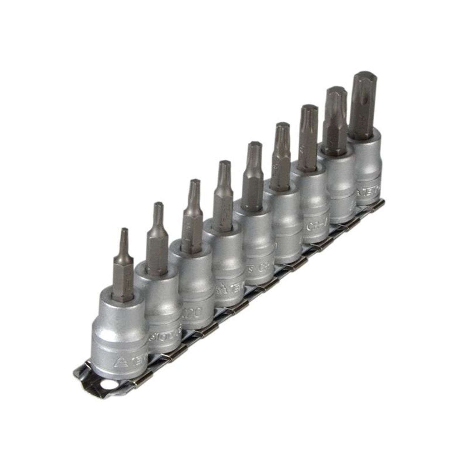 Teng M3813tx Socket Clip Rail Set Of 9 External Torx 3/8In Drive - Image 2