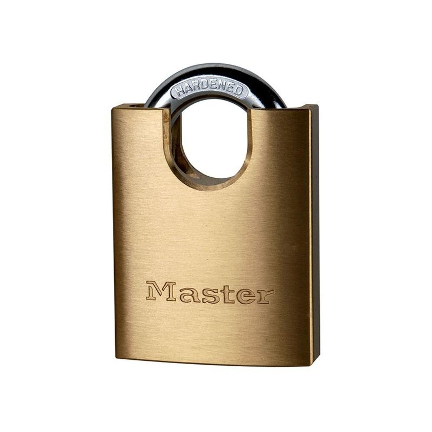 Master Lock Solid Brass 50Mm Padlock 5-Pin Shrouded Shackle A - Multi Colour