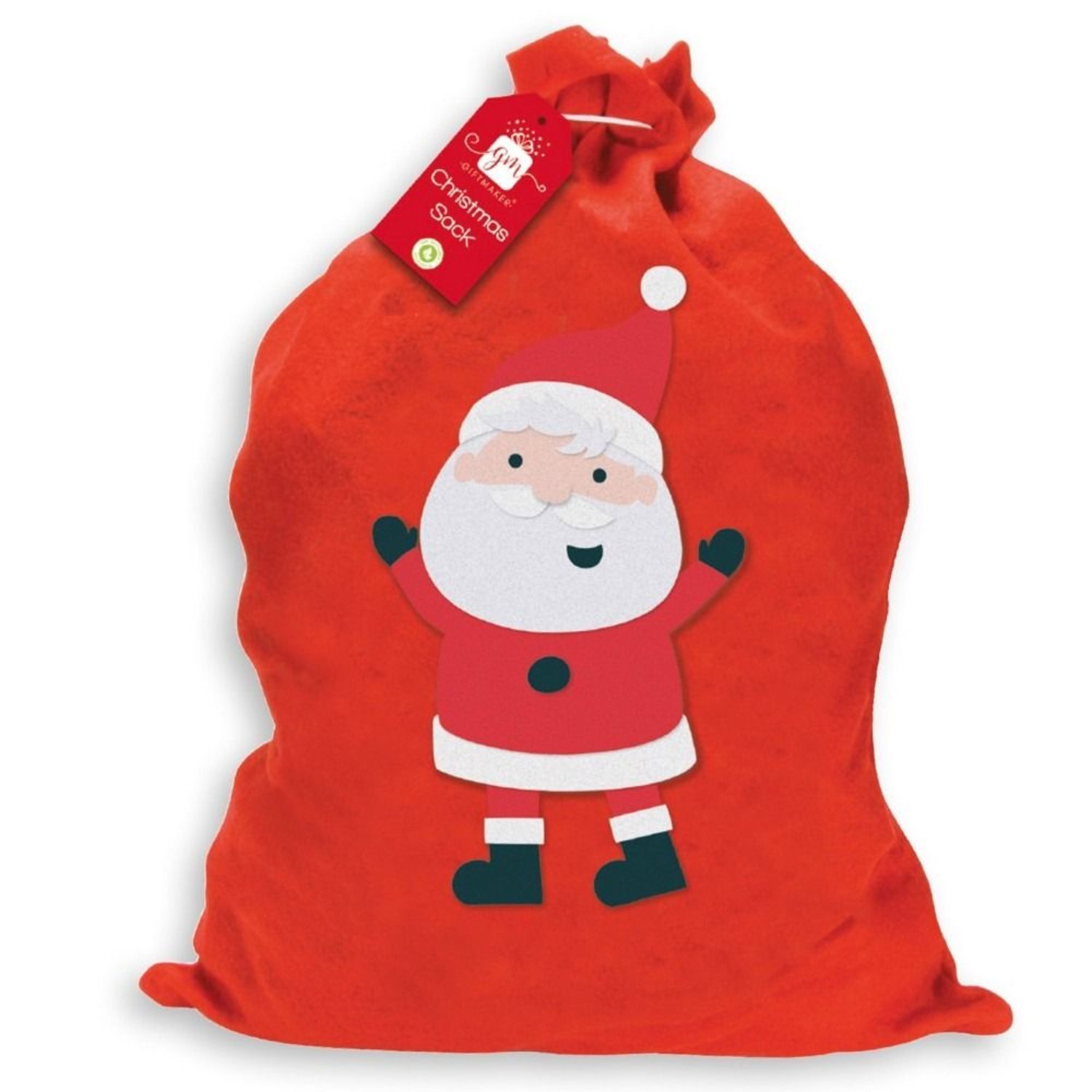 Kdmd Basic Santa Sack 3 Pack Red Christmas Stocking - Red - Image 1