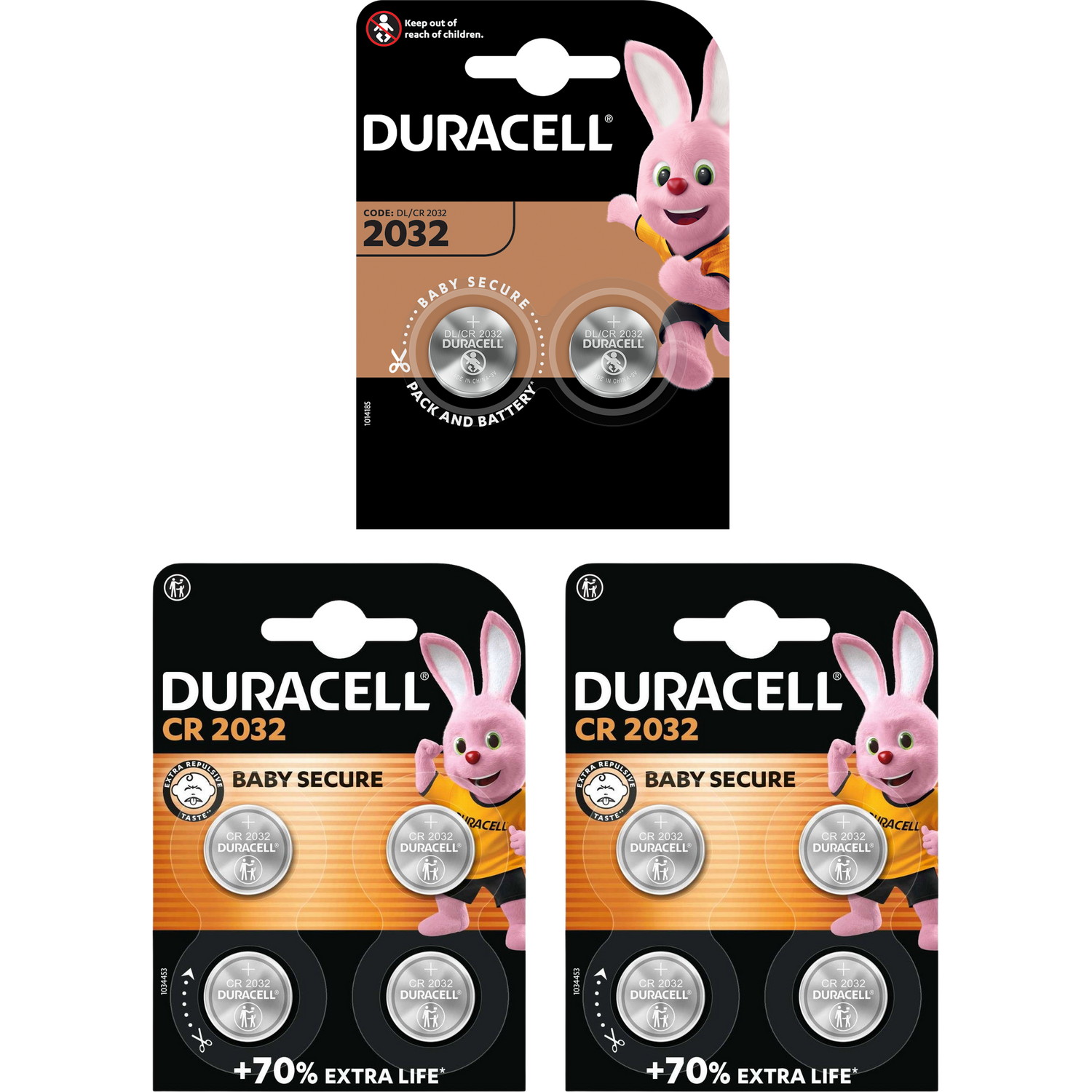 Duracell 2032 Lithium 3V Coin Cell Batteries - Pack Of 10