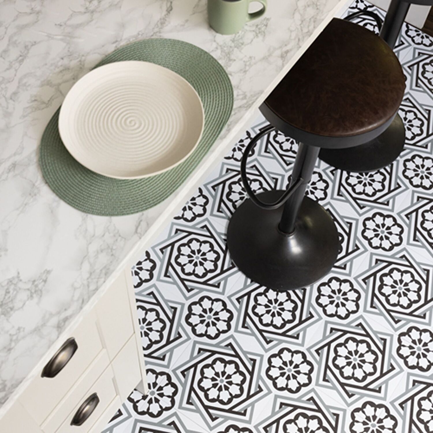 Fine Decor Floor Pops Dakota 30.48Cm X 30.48Cm Self-Adhesive Vinyl Floor Tiles - Image 2