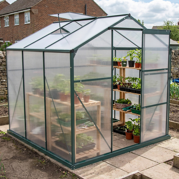 Garden Universe W 6' x D 6' Aluminium Greenhouse