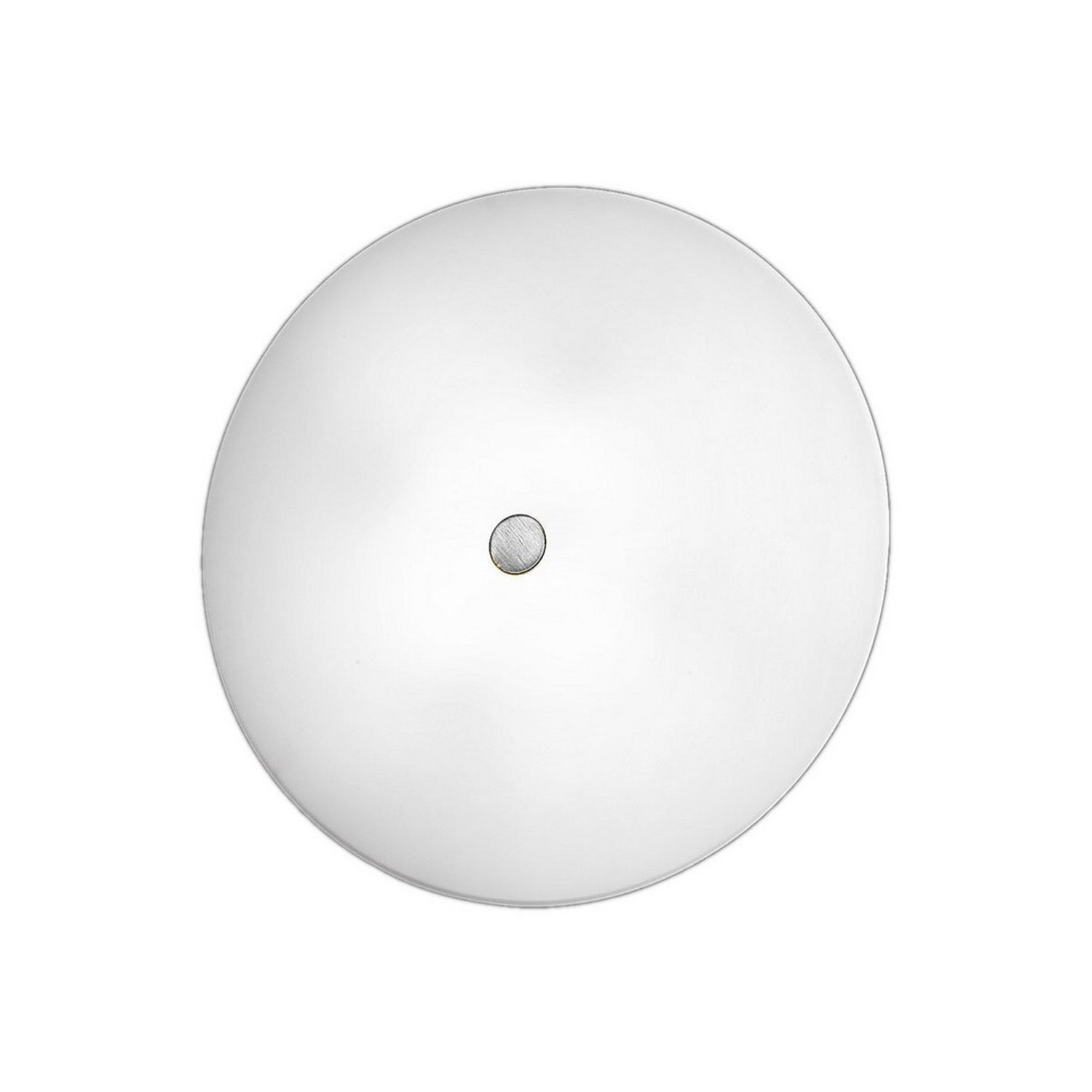 B&Q -  Luminosa Centro Designer Glass Simple Flush Ceiling Light Matt Nickel3X E27 - Image 4