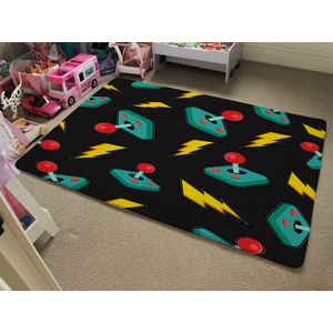 Retro Video Game Joystick Designer Rug