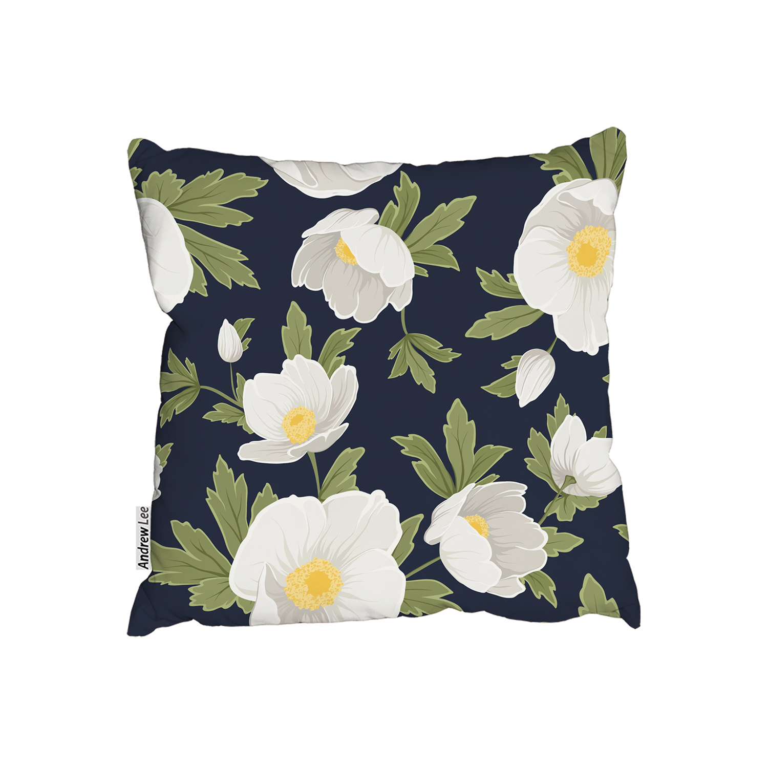 Winter Rose Cushion - Blue / 60cm