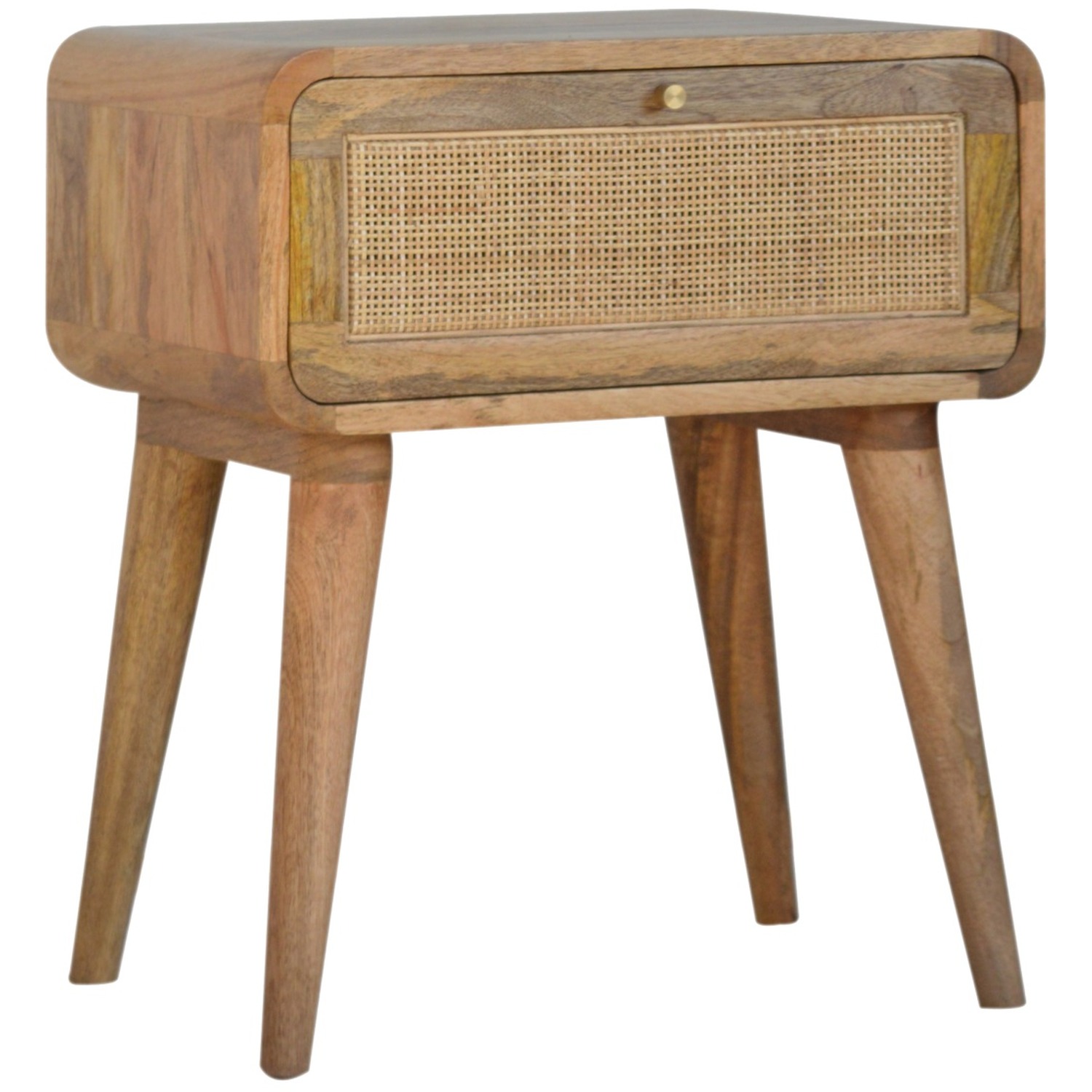 Woven Rattan Nightstands And Bedside Tables - Brown
