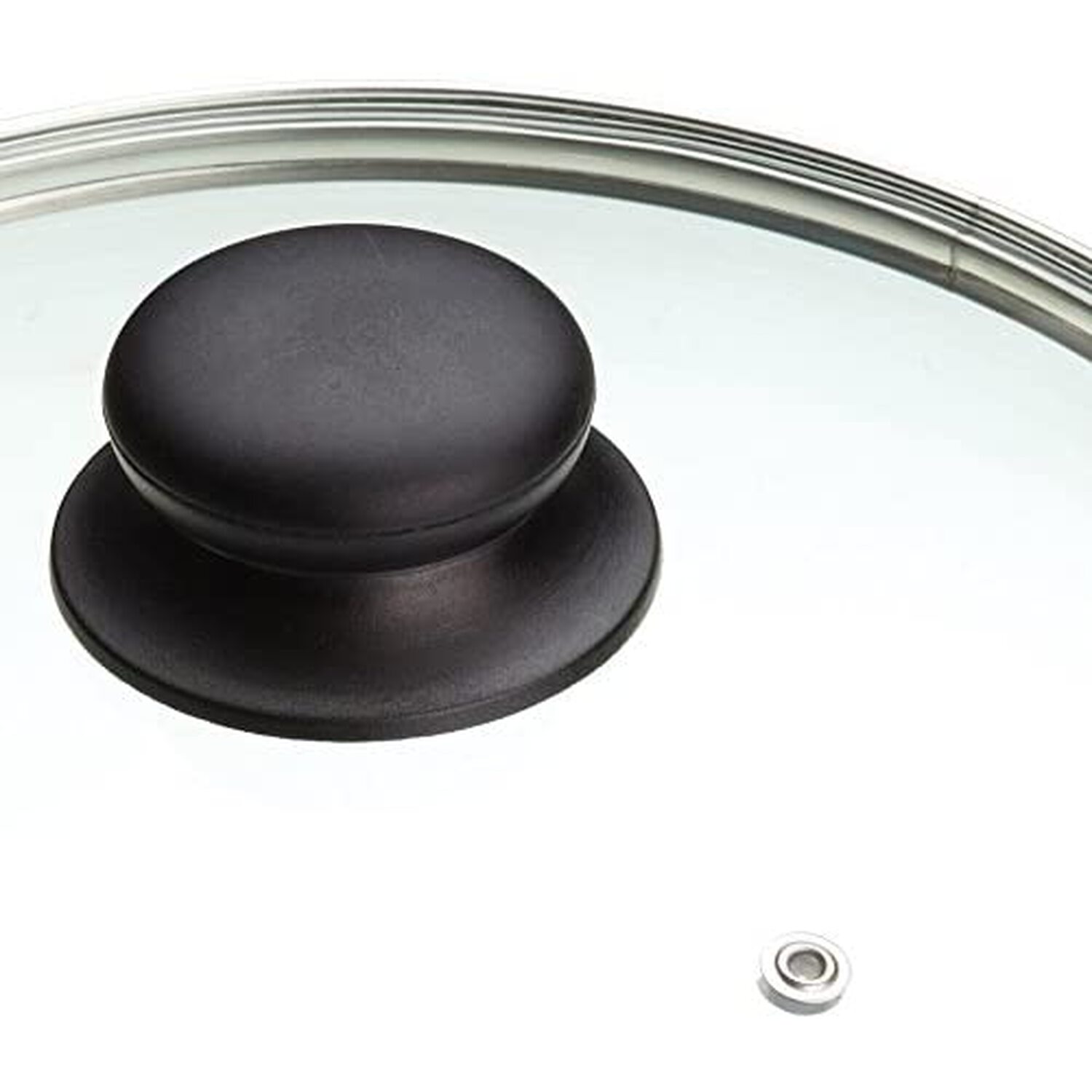 MasterClass 24cm Glass Saucepan Lid - Grey