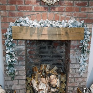 Kaemingk Snowflocked Luxury Christmas Imperial Garland