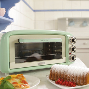 Vintage 18L Electric Mini Oven Green