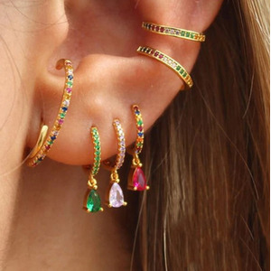 Hoop Triangle Studs