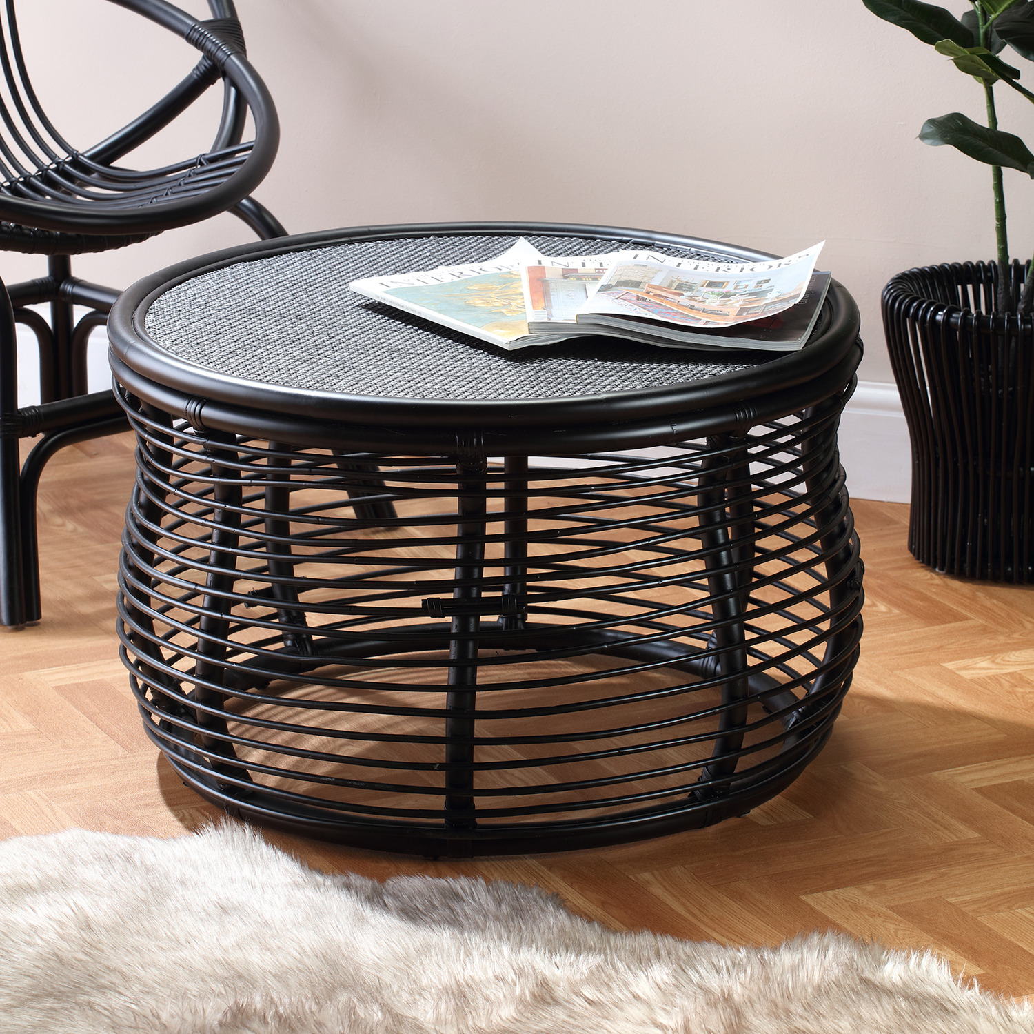 Royal Round Coffee Table Black - Black