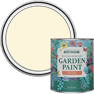 Rust-Oleum Garden Paint in Satin Finish - Clotted Cream 750ml