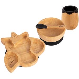 Unicorn Bamboo Suction Baby Feeding Set 4pc