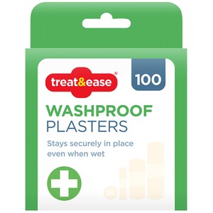 Pack of 100 Washproof Plasters