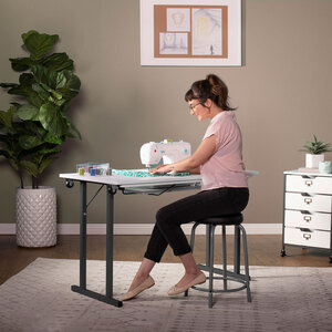 Easy Store Folding Sewing Table