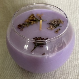 Lilac Scented Organic Wax Bowl Candle