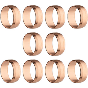 Pack of 10 Copper Compression Olives 15mm
