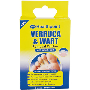 Pack of 10 Healthpoint Verruca and Wart Removal Patches shot 5265497