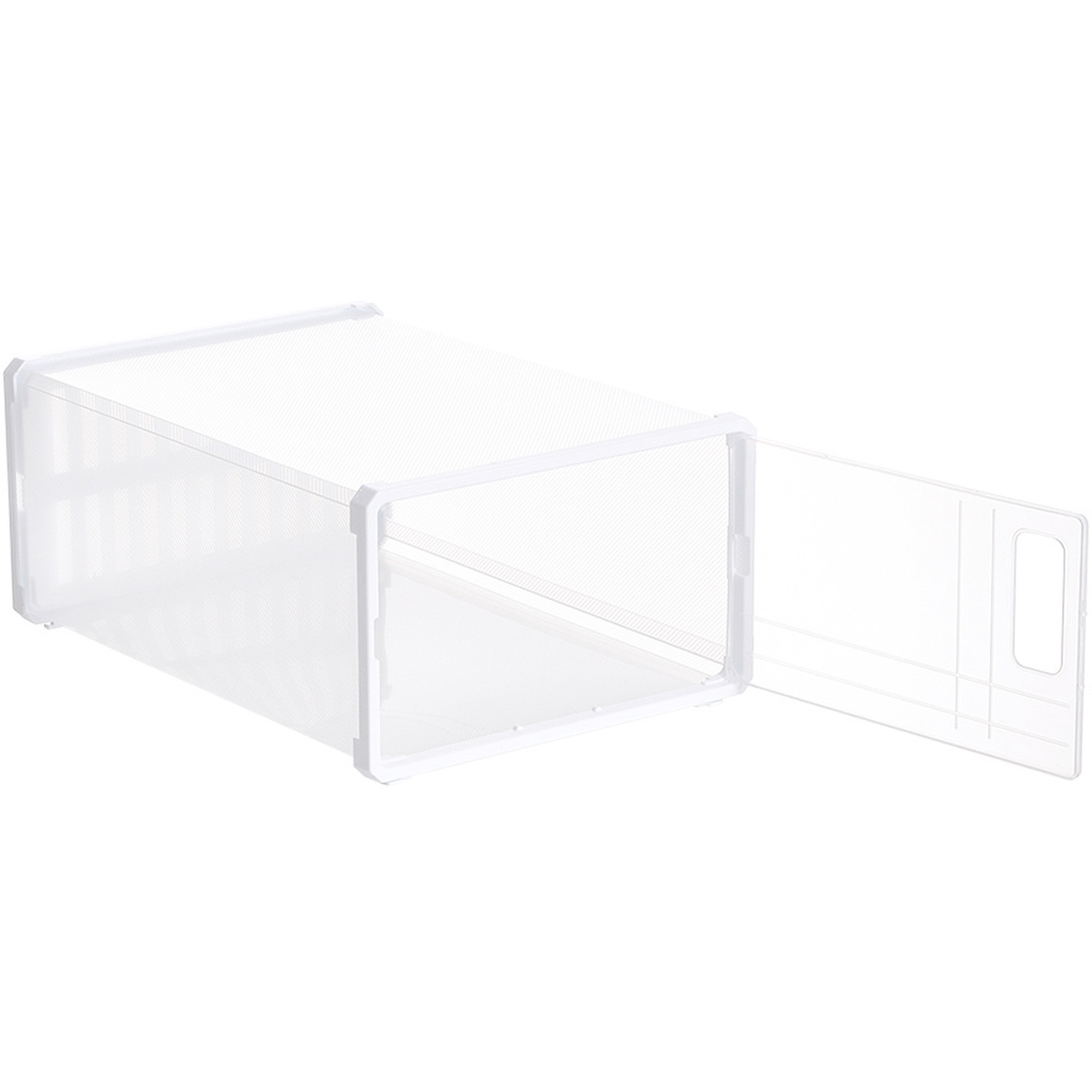 12pcs Dustproof Shoe Storage Box - White 33cm