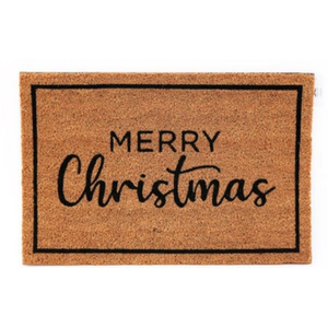 Merry Christmas Coir Doormat