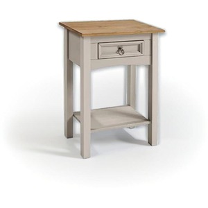 One Drawer Grey Console Table