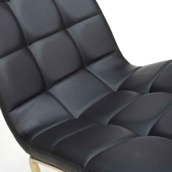Pair of Jenner Leather Effect Black Dining Chairs