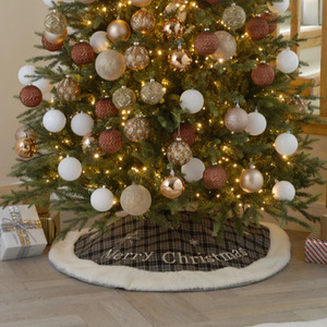Grey Tartan Tree Skirt