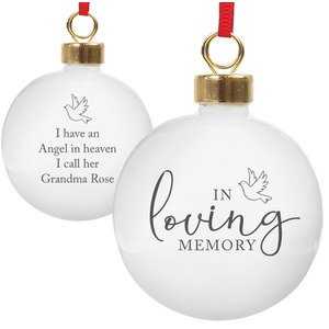Personalised Memorial Bauble