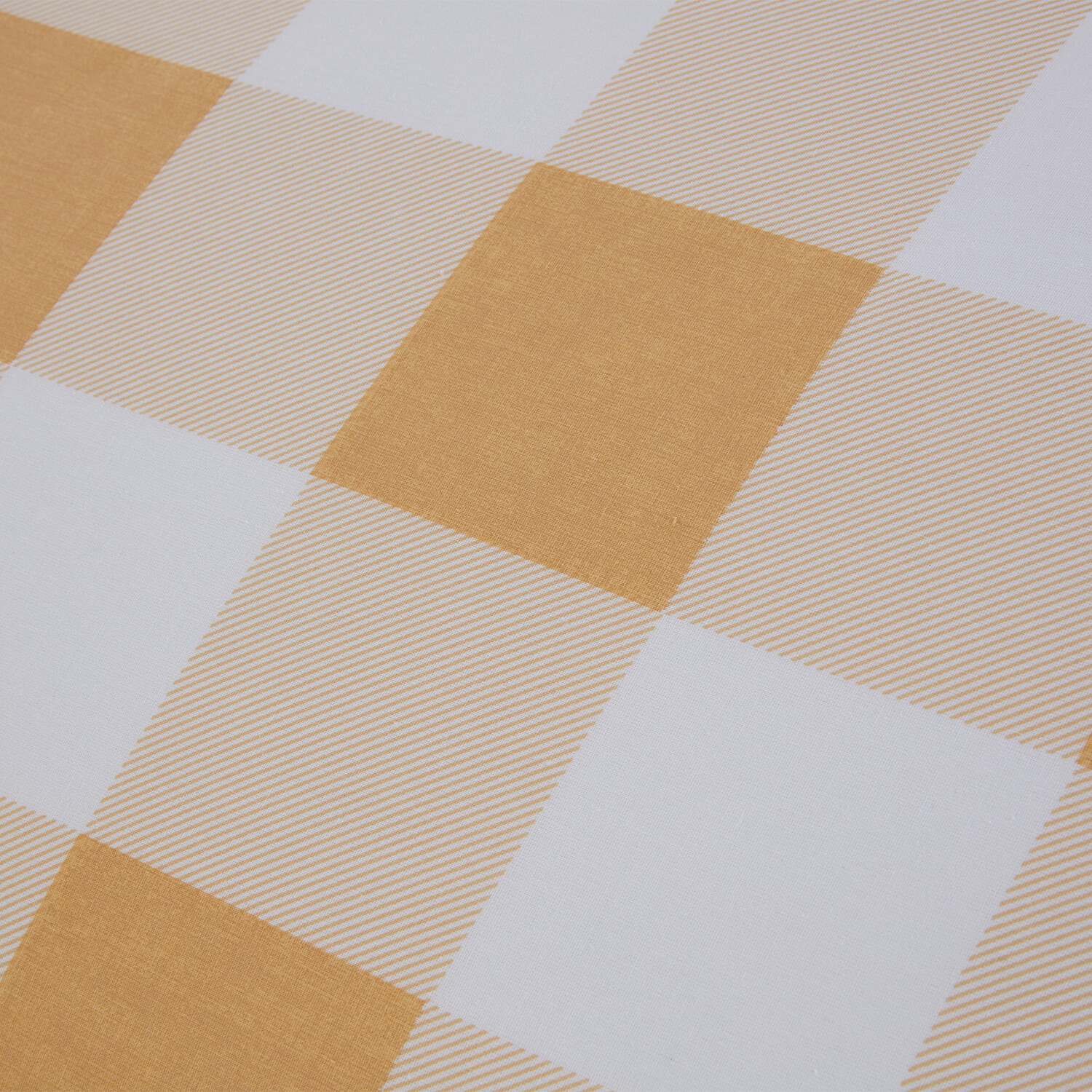 Portland Check Duvet Set - Yellow Single