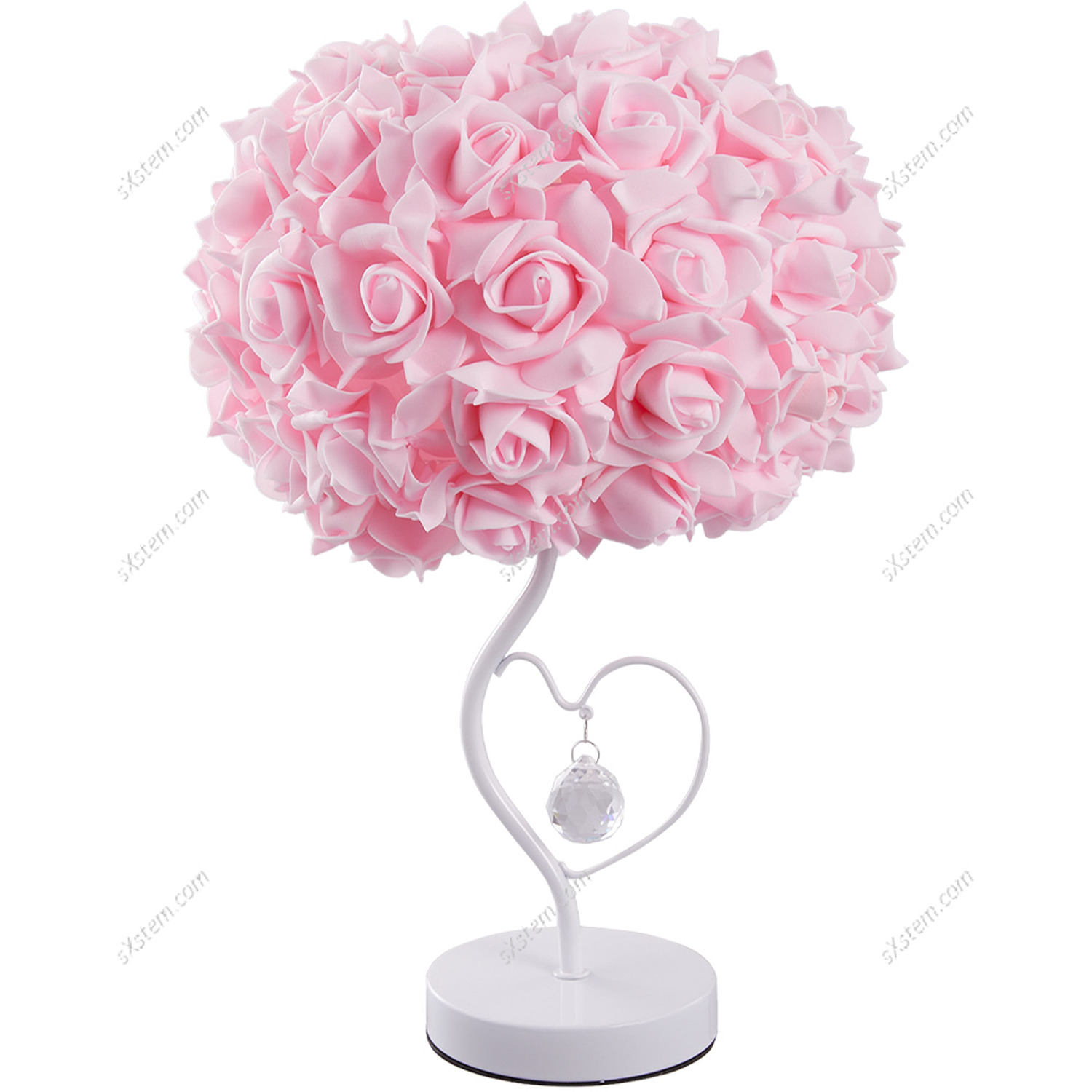Bedside Atmosphere Rose Flower Table Lamp - Pink