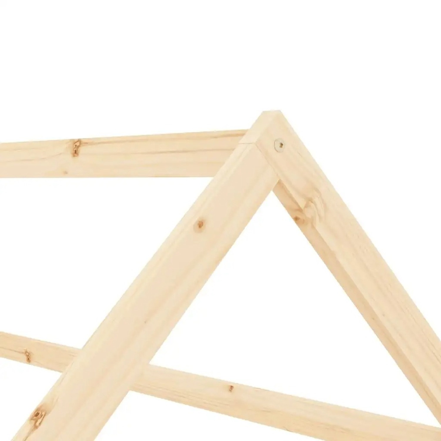 Solid Wood Kids Teepee Bed Frame - Natural