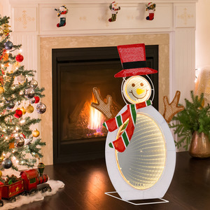 Lighted Christmas Snowman 2D Xmas Decoration
