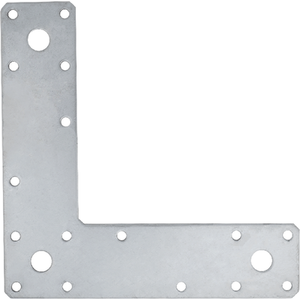 Pack of 4 - Galvanised Flat Corner Plate L Shape Bracket